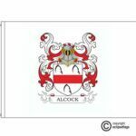 alcock coat of arms flag