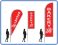 bakery flags feather teardrop sail portable flags