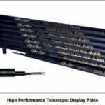 3/4/5/6/7/8/9/10 Metre - High Performance Telescopic  Display Poles