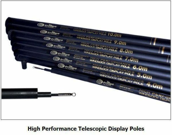 3/4/5/6/7/8/9/10 Metre - High Performance Telescopic  Display Poles