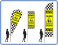 caution children crossing flag
