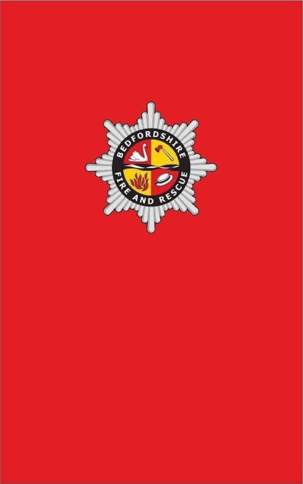 Bedfordshire Brigade Official Funeral Coffin Flag