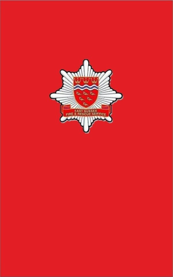 East Sussex fire Brigade Official Funeral Coffin Flag