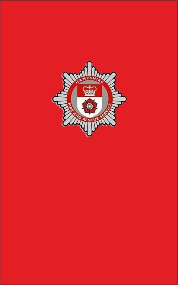 Hampshire fire Brigade Official Funeral Coffin Flag