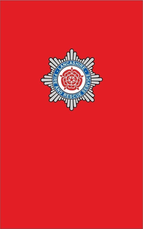 Lancashire fire Brigade Official Funeral Coffin Flag