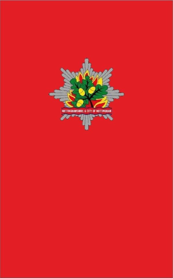 Nottinghamshire fire Brigade Official Funeral Coffin Flag