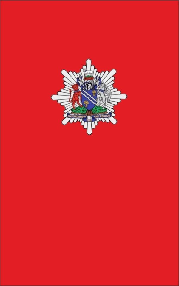 Oxfordshire fire Brigade Official Funeral Coffin Flag