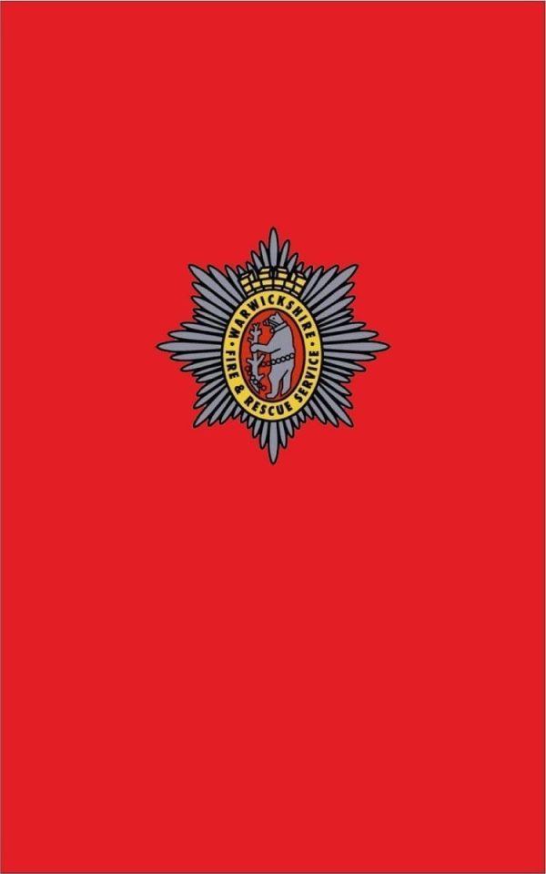 Warwickshire fire Brigade Official Funeral Coffin Flag