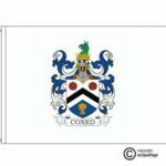 coxed coat of arms flag