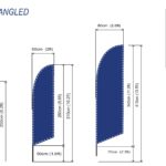White Feather Flags Blank