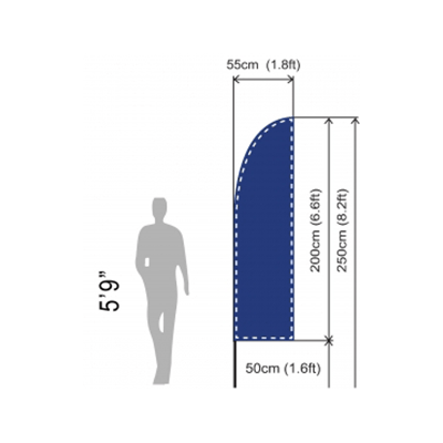 Medium - 250cm ( 8.2ft )