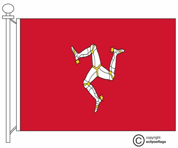 Flag of the Isle of Man