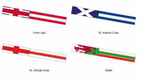 UK Flags Streamer Windsocks