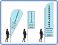 Food & Drink social distancing - Feather Teardrop Sail Flag