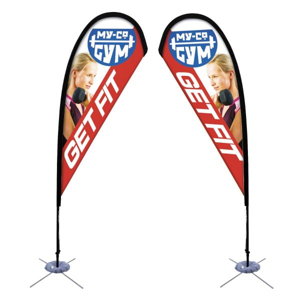 Double Sided Teardrop Flags