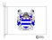 grey coat of arms flag