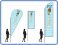 Ice Cream social distancing - Feather Teardrop Sail Flags