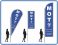 mot Testing social distancing - Feather Teardrop Sail Flags