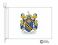 pulling coat of arms flag