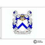 steely coat of arms flag