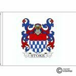 stoke coat of arms flag