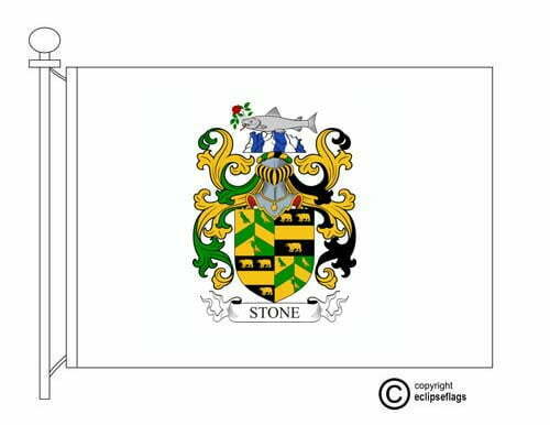 stone coat of arms flag