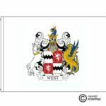 west coat of arms flag